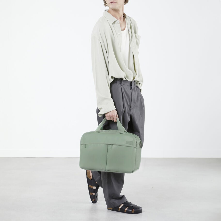Lipault City Plume 24H Bag in the color Dry Sage. image number 6